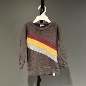 Lulu & Roo 24m Gray Striped Sweatshirt